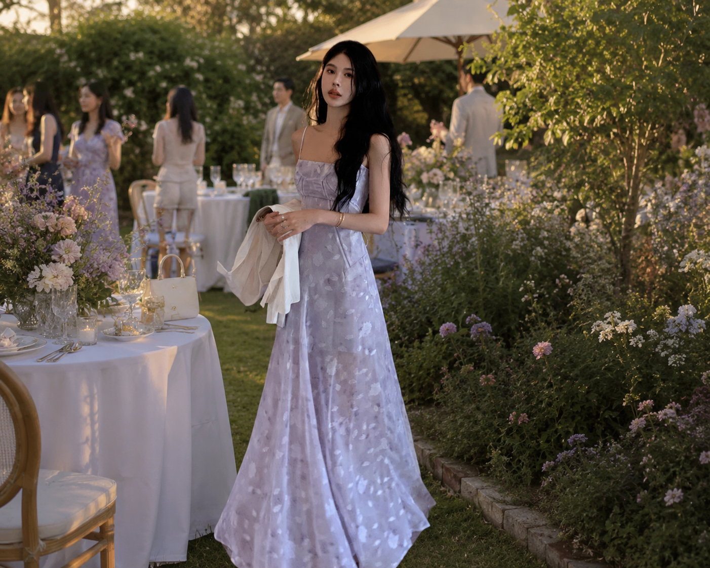 Lavender Bloom Maxi Dress